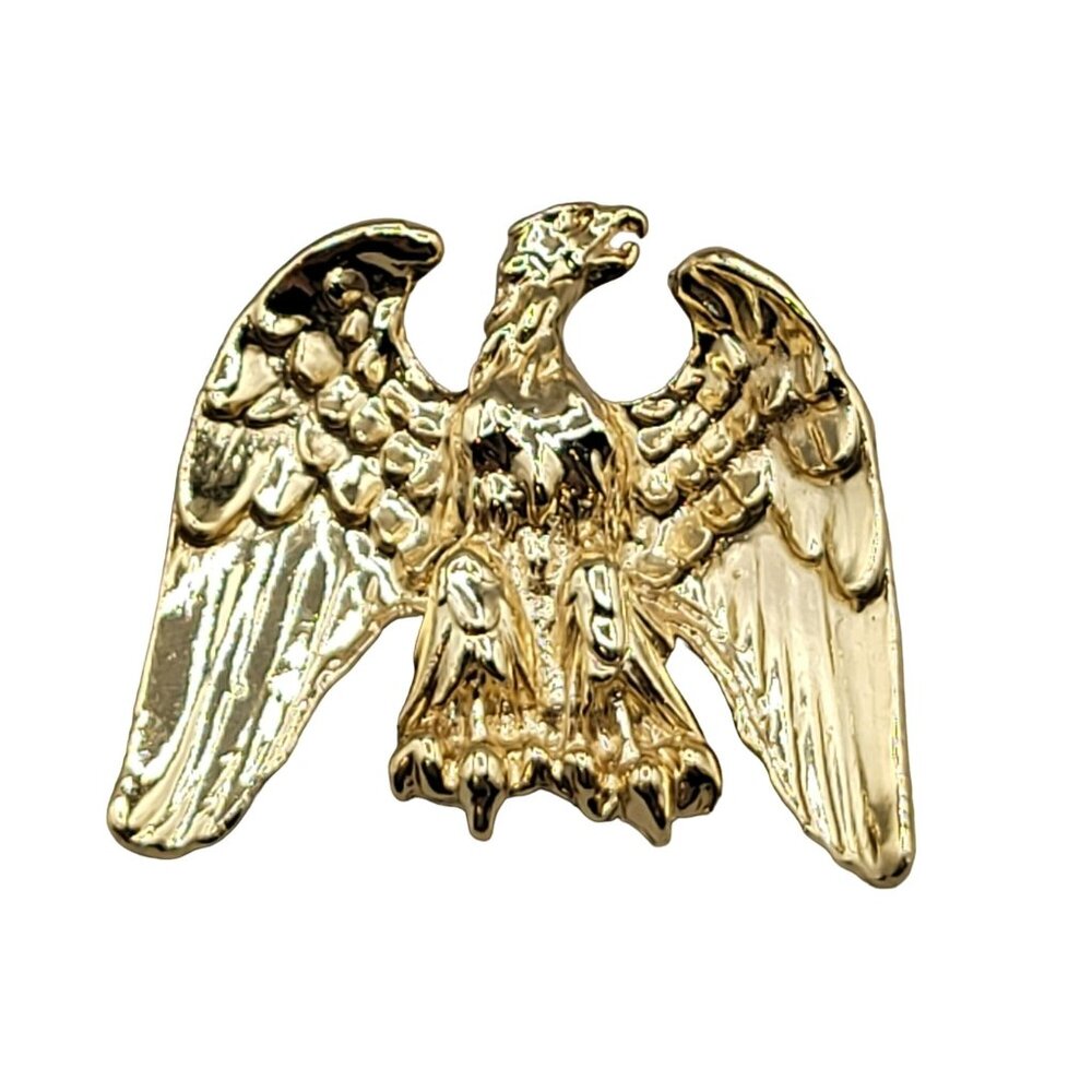 Eagle Brooch Bird Animal Figural Gold Tone Pin